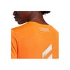 Adidas Letter Print Breathable Comfortable Training Short Sleeve T-Shirt Women Tops Orange GV1322