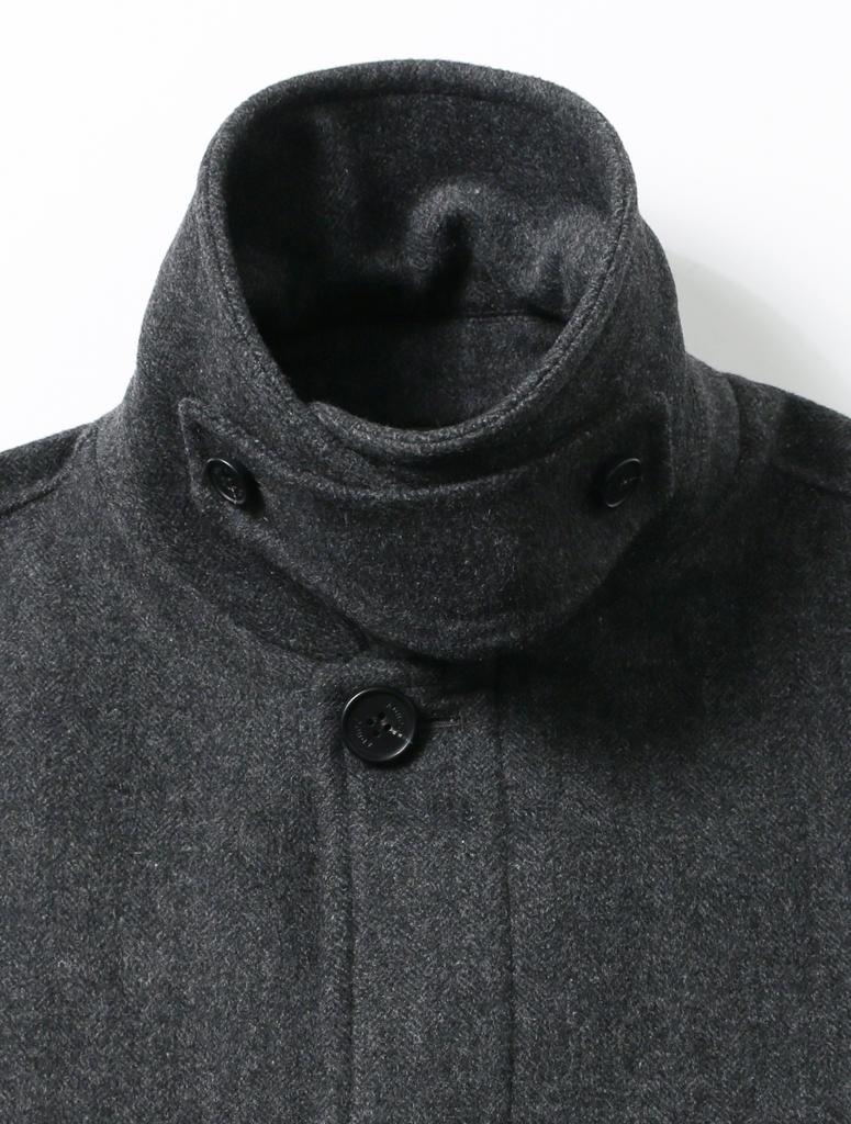 Adhoc Unisex Semi-Over Balmacaan Coat (Ch-Grey) (Hbahc90)