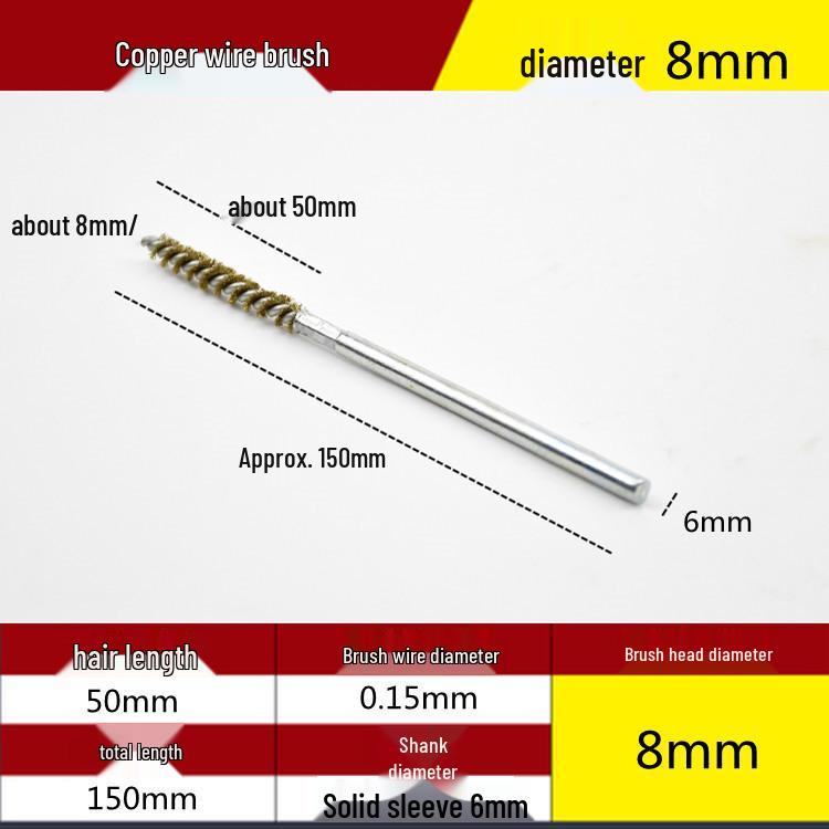 Electric Drill Stainless Steel Pipe Brush with Extended Handle for Polishing, Grinding, Deburring, and Rust Removal