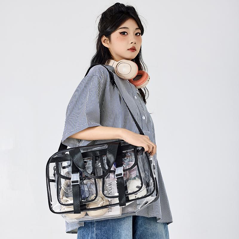 Transparent Travel Bag Women's Large Capacity Yoga Bag Swimming Bag
