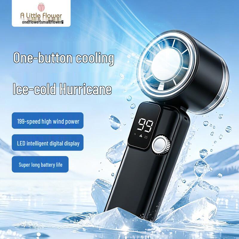 ALittleFlower Handheld Cooling & Ice Compress Fan