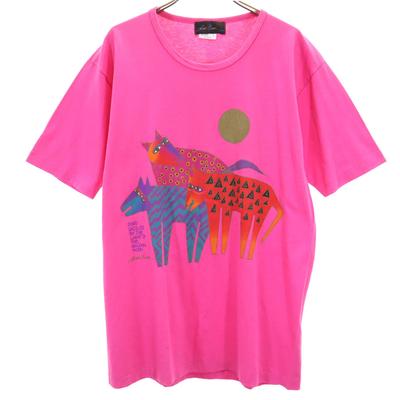 LAUREL BURCH 90s Anvil Anvil USA Made Old Print Short Sleeve T-shirt Men's Used