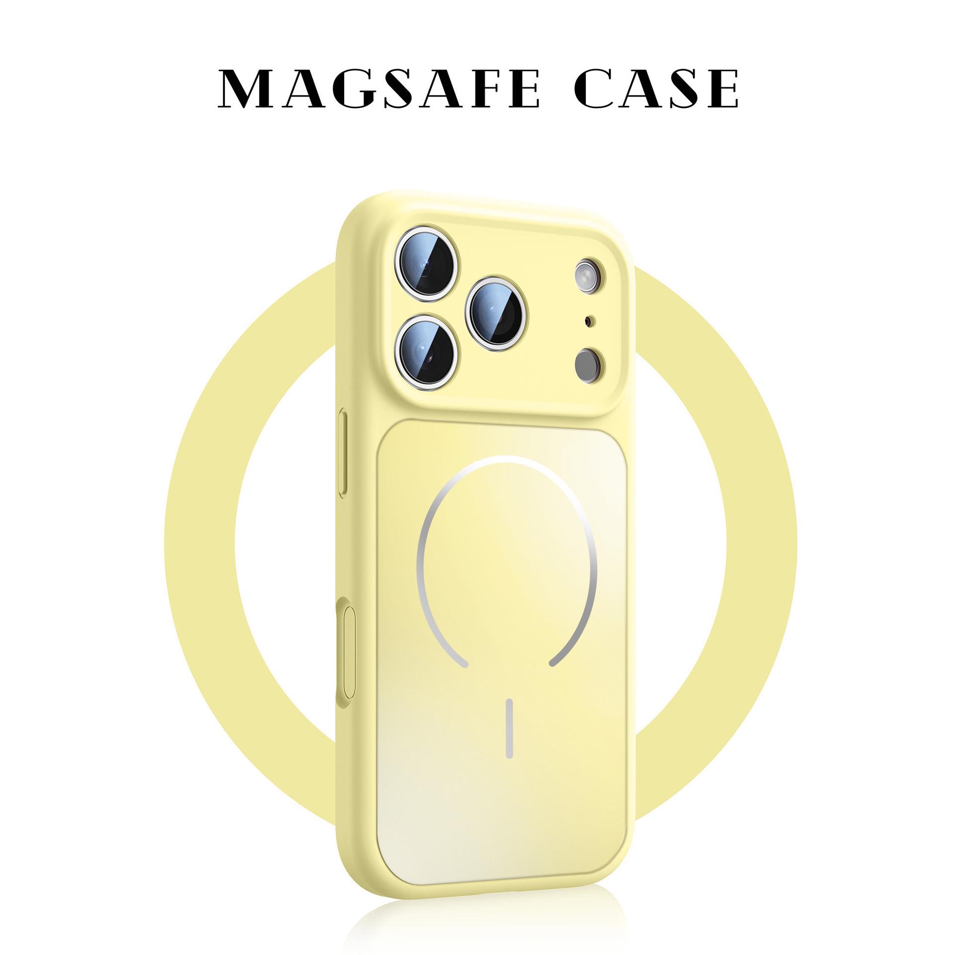 

iPhone 17 Pro Max Liquid Silicone Magnetic Case - Full Camera Coverage with Soft Buttons iPhone 17