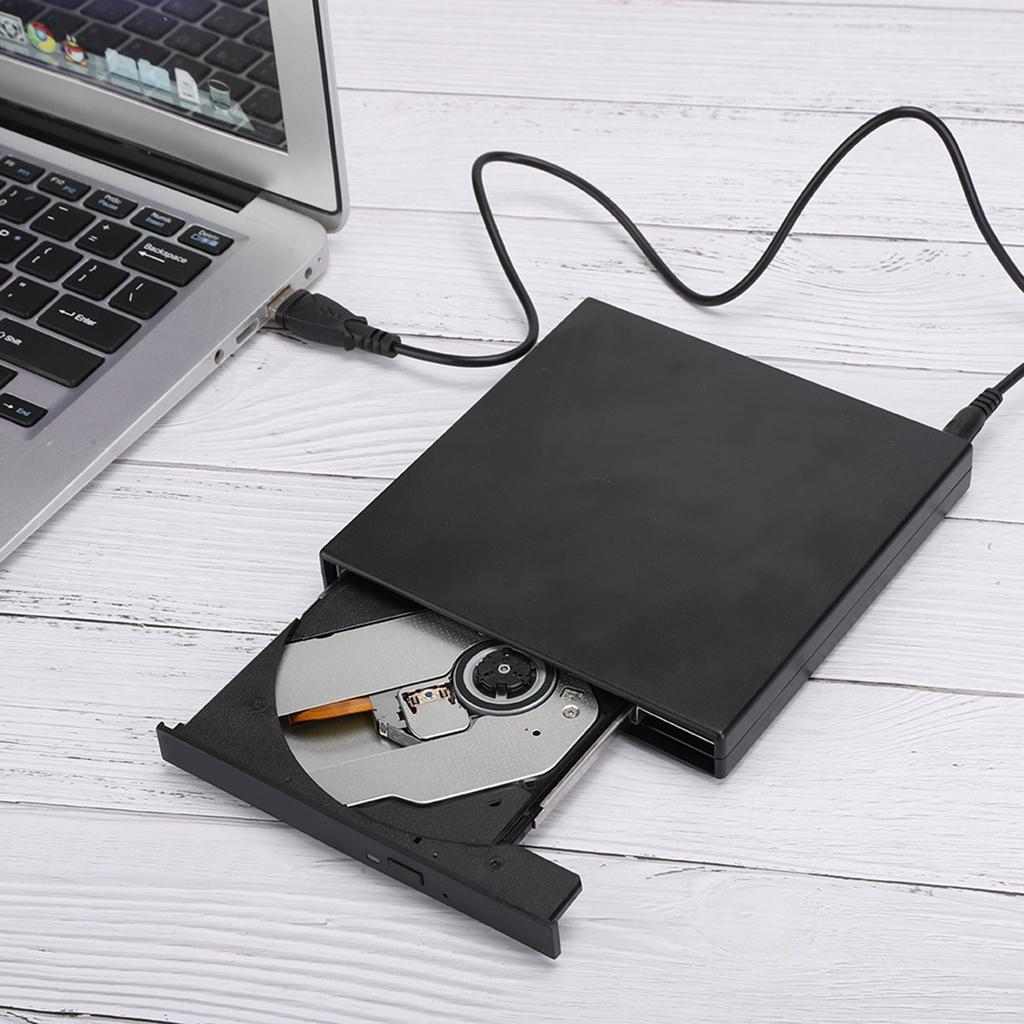 USB2.0 DVd RW Laptop Desktop CD ROM Optical Drive Black for Windows 2000 Xp Vista Windows 7