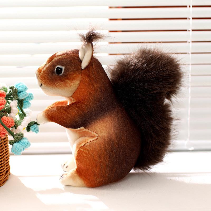 

Мила імітована маленька білочка лялька плюшева іграшка хом як лялька дитяча компанія заспокійлива ганчіркова лялька подарунок на день народження 20cm