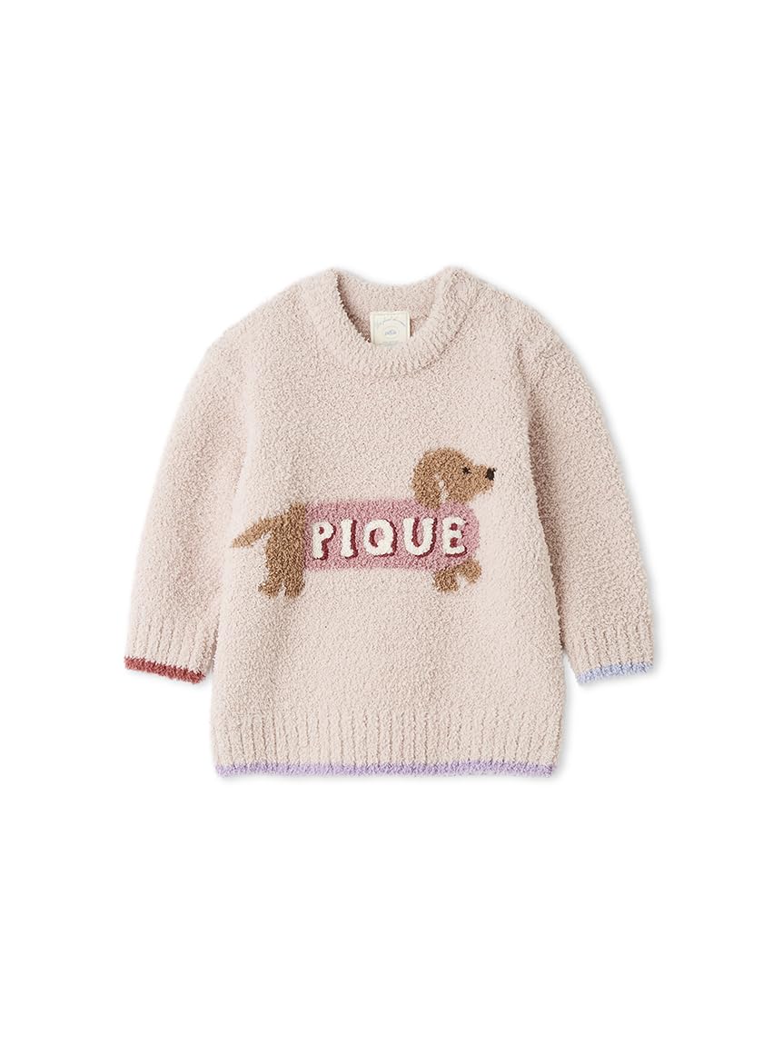 [МАЛЫШ] Детский жаккардовый пуловер Baby Moko Dachshund PBNT255744PNK80
