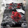 Rose Series 3D Digital Printing Three-Piece Bedding Kit Bed Sheet Quilt Cover