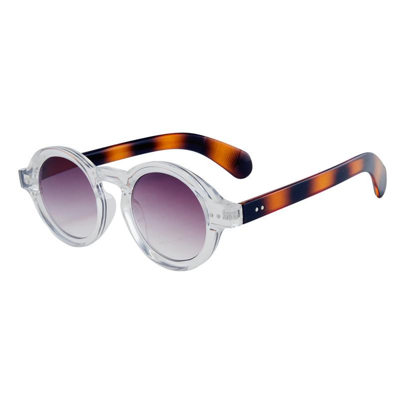 New Fashionable Personalized Round Frame Reading Sunglasses Retro Neutral Premium Multi Color Hd Presbyopia Sunglasses