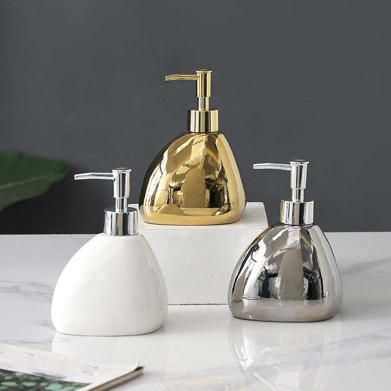 5pcs 1set Bathroom Wash Up Light Luxury Ceramic Accessories set,Soap Holder,mouthbrush Cup,storage Jar and Lotion Jarceramic Set for Toilet Supplies.