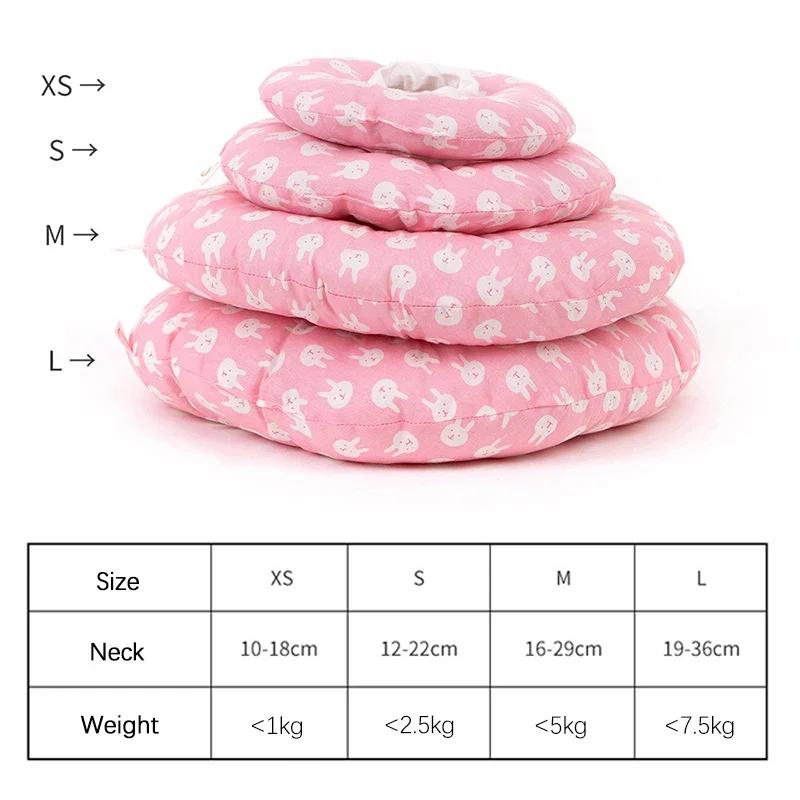 Pet Adjustable E-Collar Cat Dog Wound Healing Soft Protective Cone Prevent Licking and Biting Elizabeth Collar After Surgery