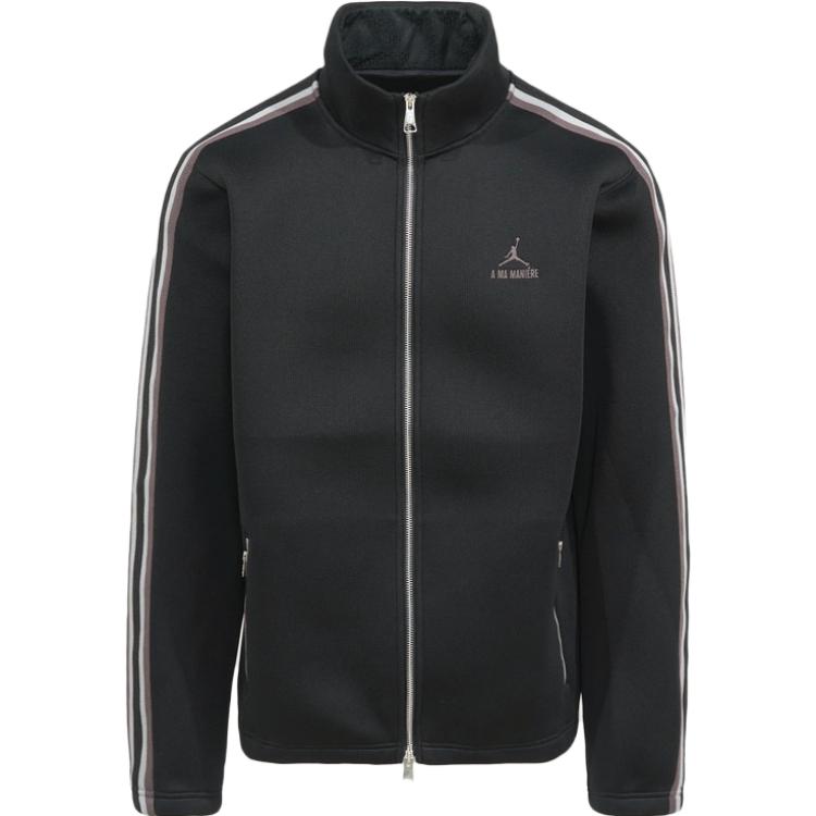 Jordan X A Ma Maniére Collaborative Embroidered Logo Woven Zip-Up Jacket Unisex Jacket Black DX5652-010 S