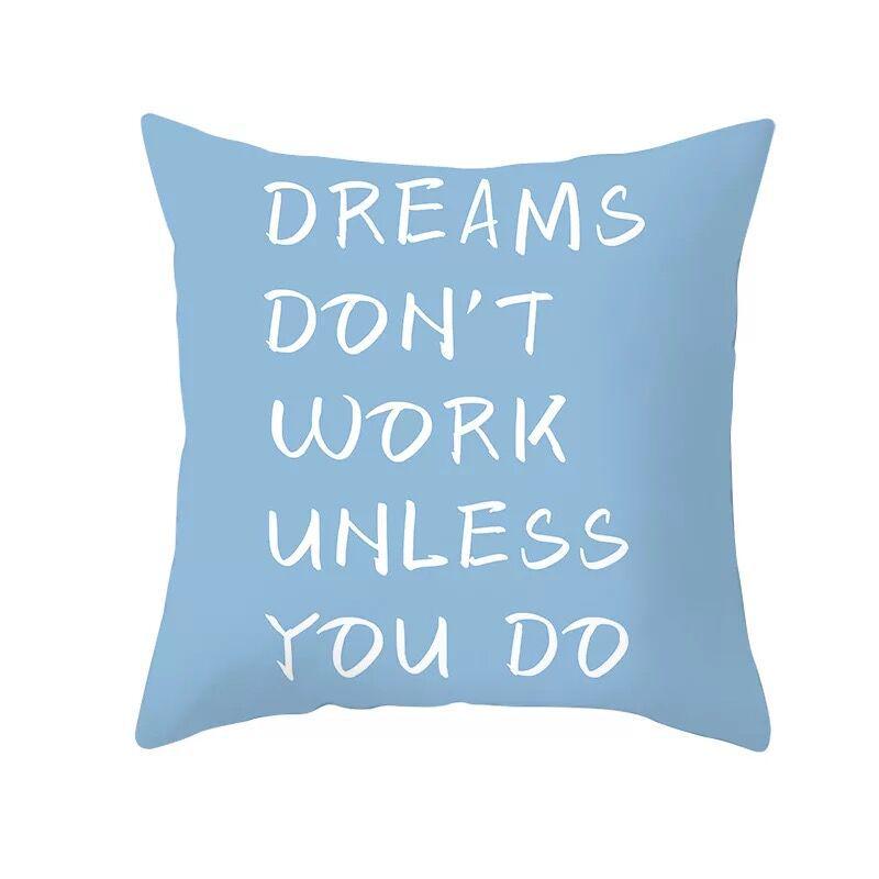 Nordic Blue Geometric Elk Pillow Cover Home Sofa Cushion Cushion Cover