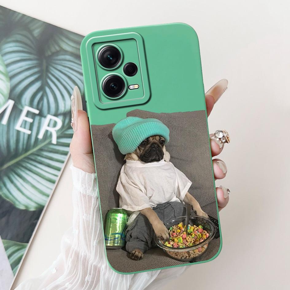 For Xiaomi Poco X5 5G Case Cover Lovely Panda Liquid Silicone Soft Back Cover For Poco X5 Pro Phone Case Coque PocoX5 X5Pro Capa