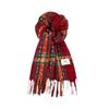 Plaid scarf women's Korean atmosphere imitation cashmere shawl autumn and winter new Korean version versatile warm atmosphere scarf