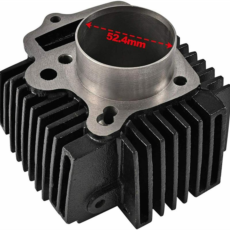 52.4mm Cylinder 110CC 4-Stroke Engine Piston Kit Motor For Jialing Zongshen Lifan Motoblock ATV