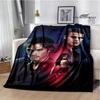 The Vampire Diaries Damon salvatore pătură imprimată Paturi calde din flanelă Pătură moale și confortabilă lenjerie de pat Cadou de ziua de naștere