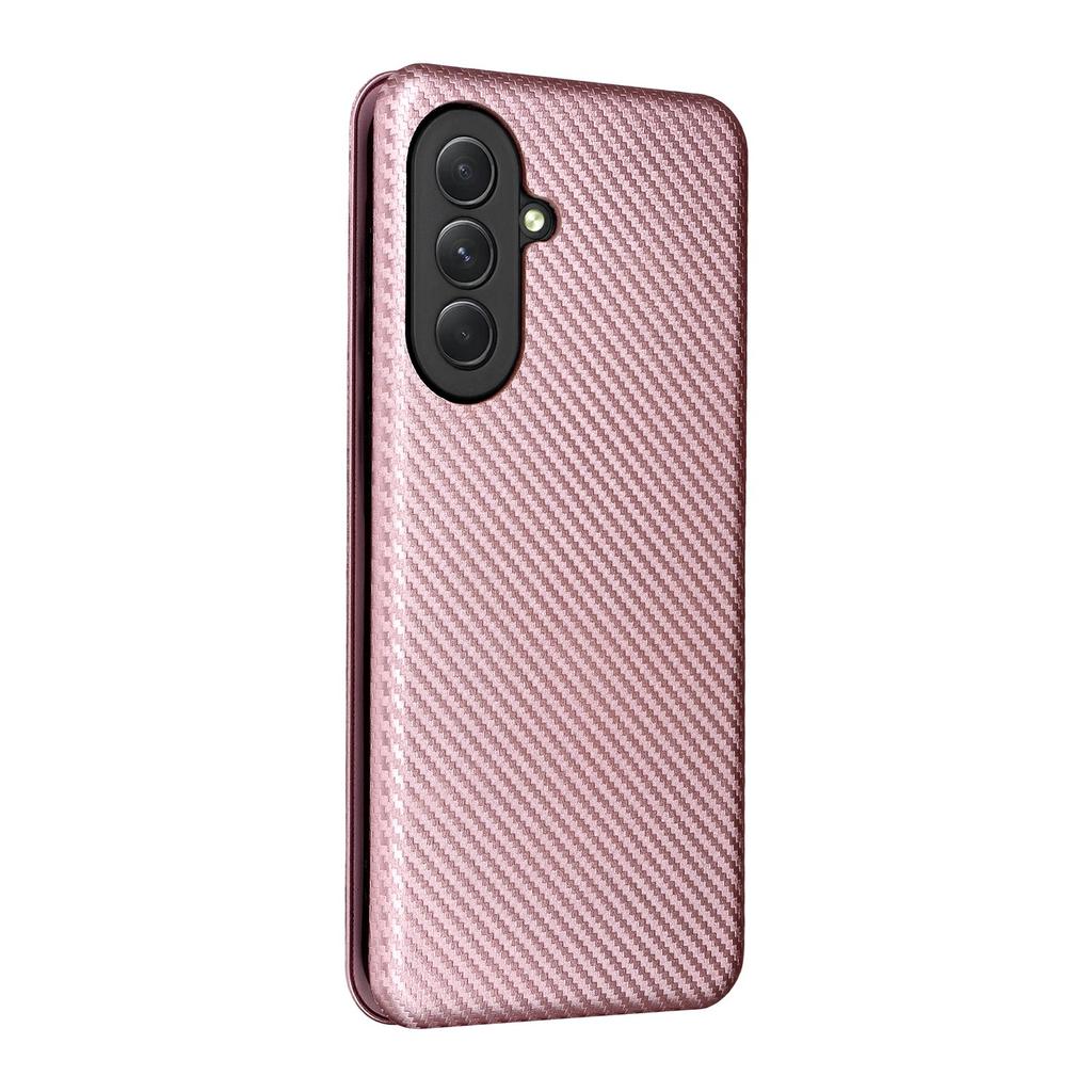 For Samsung Galaxy A57 5G Case Carbon Fiber Texture Drop-Proof PU Leather Phone Cover