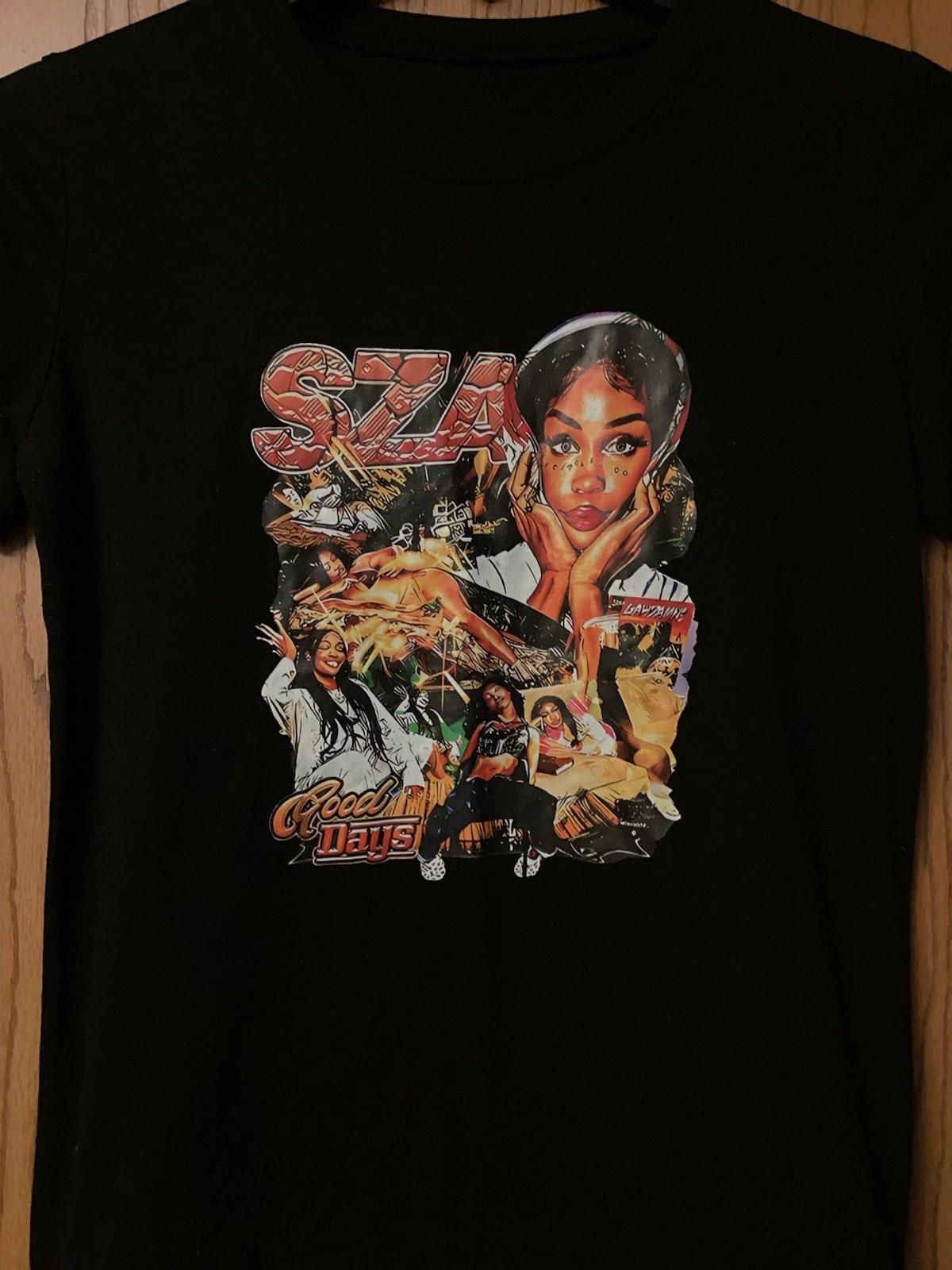 SZA - American Singer Songwriter - “Good Days” - Black Shirt - Ladies - No Tag S