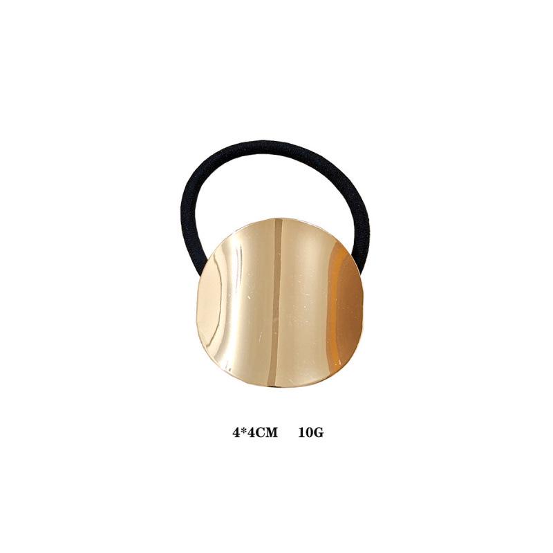 Retro Gold Geometric Hair Clips and Ponytail Ties