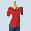 Off-Neck Half Sleeve Top High-Grade Knitted Short Sleeve T-shirt Women's Spring Summer French Style Sexy Chic Base Sweater