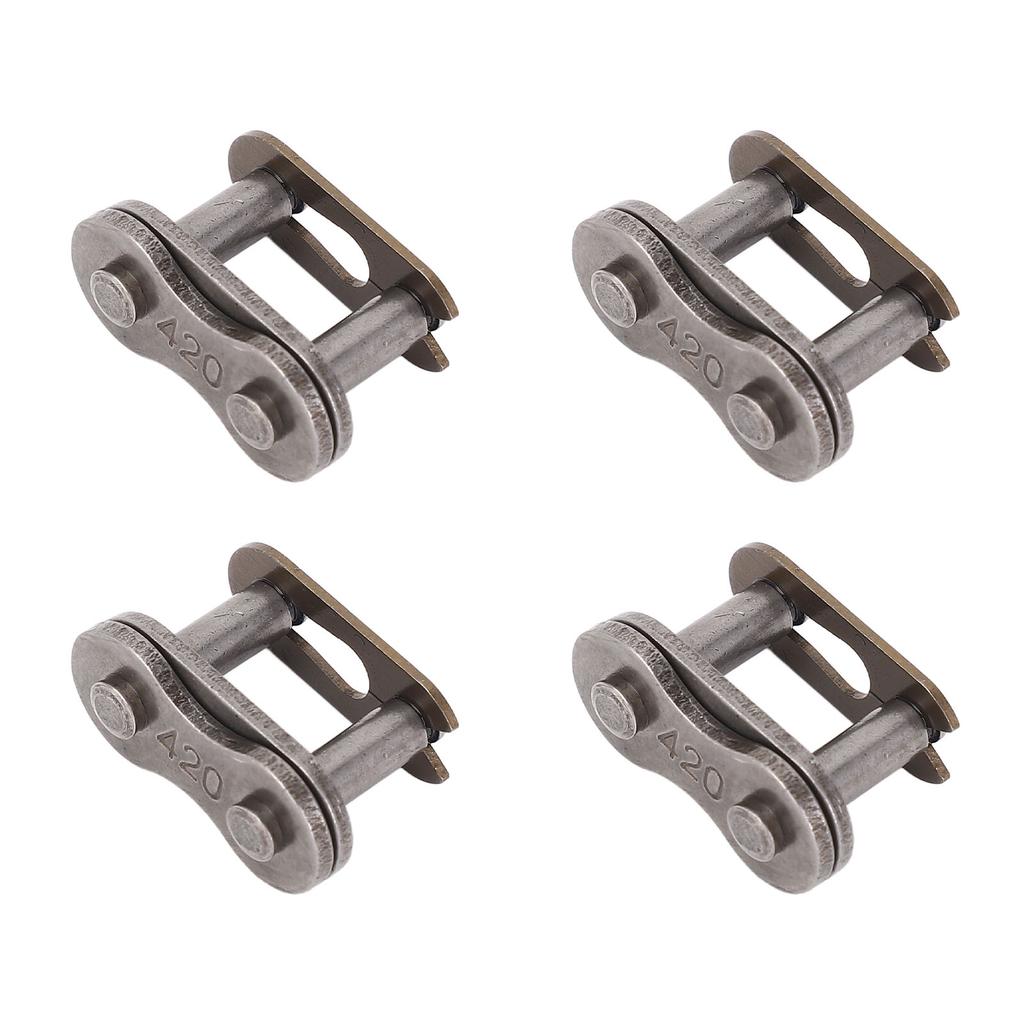 10PCS 420 Chain Link Connector Manganese Steel Quick Release Motorcycle Chain Link Drive Connector Replacement