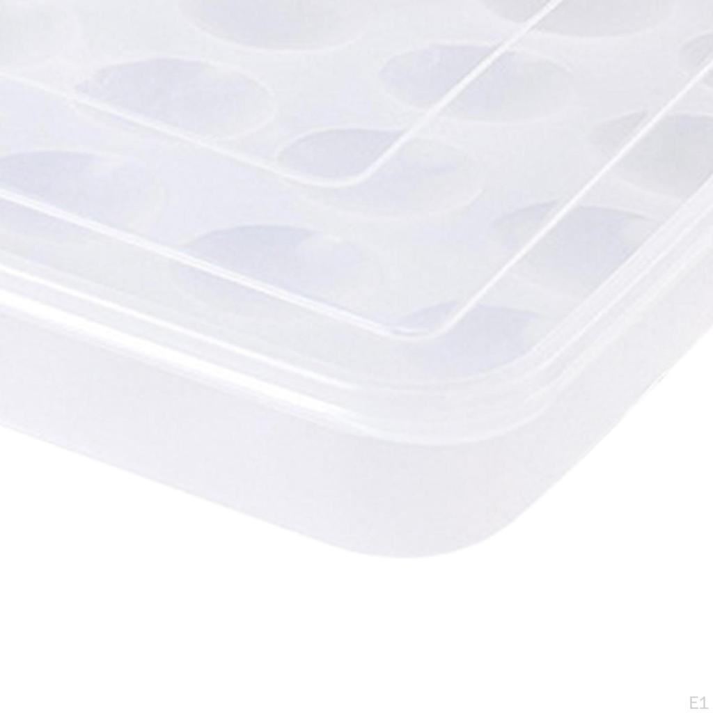 Refrigerator Egg Storage Box Eggs Tray Carrier for Pantry Camping Cabinet
