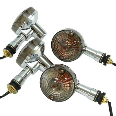 Ager Large GS Turn Signals Set of 4 Universal Smoke Old Cars GS400E GS550 GS750E GS1000 Zephyr GT250