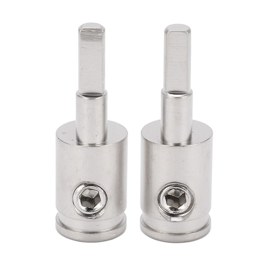 2pcs Wire Gauge Reducer 4GA To 8GA Audio Amp Input Adapter Amplifier Connection Brass Nickel Plated