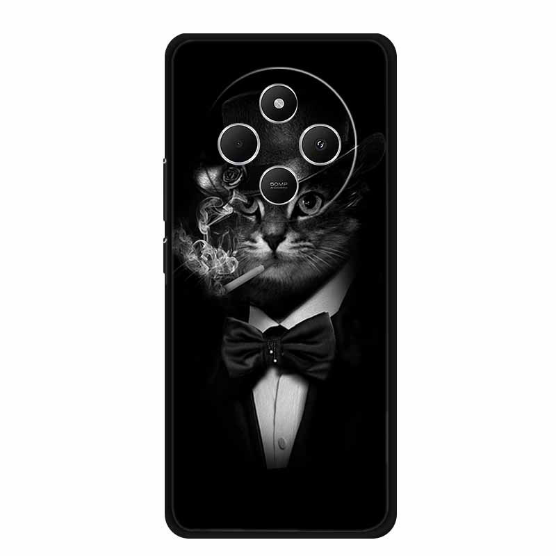 For Xiaomi Poco C75 Case PocoC75 Coque Black Silicone Soft Phone Case For Redmi 14C 14R A3 Pro Back Cover Case Redmi14C 14 C Bag