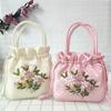 Women's Ethnic Embroidered Small Handbag: Clutch, Mommy, Bucket, Hanfu, and Phone Bag with Drawstring