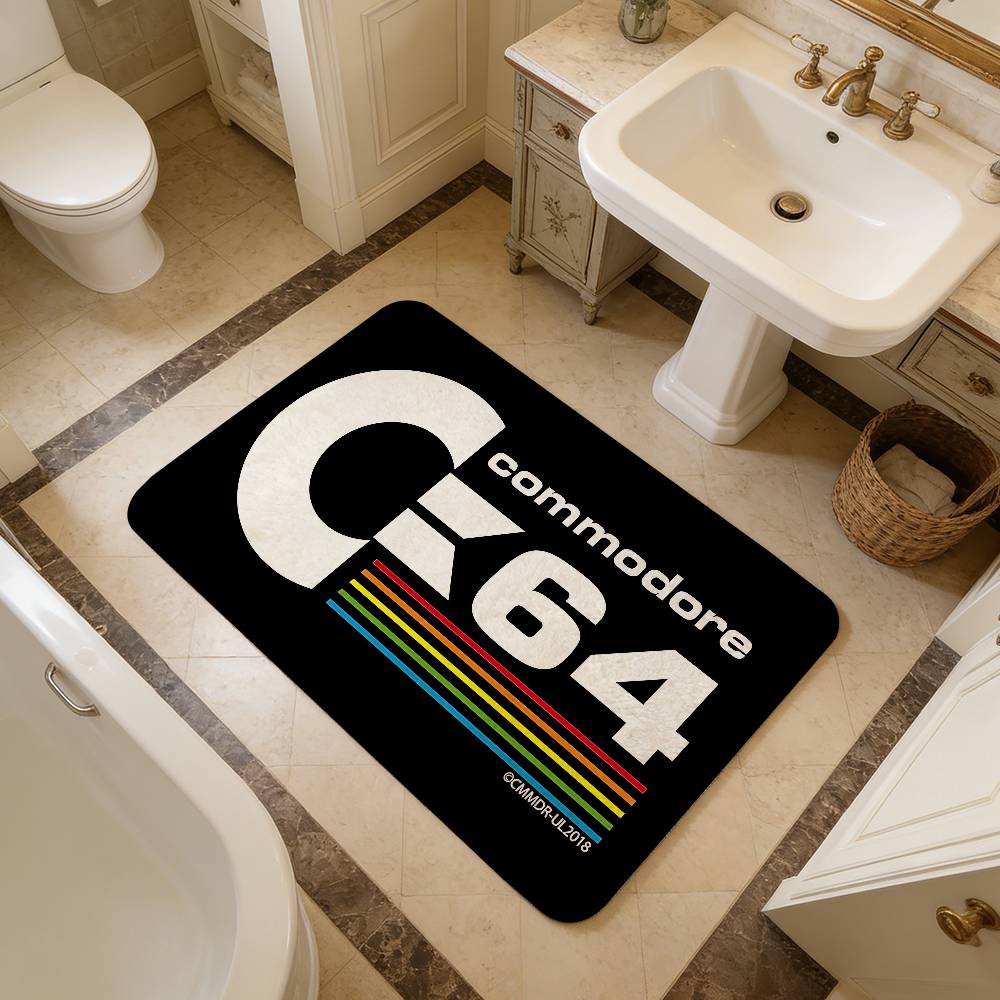 

Commodore 64 Kitchen Mat Kids Room Bedroom Decoration Balcony Anti-Slip Doormat Living Room Alfombra 40cm x 60cm