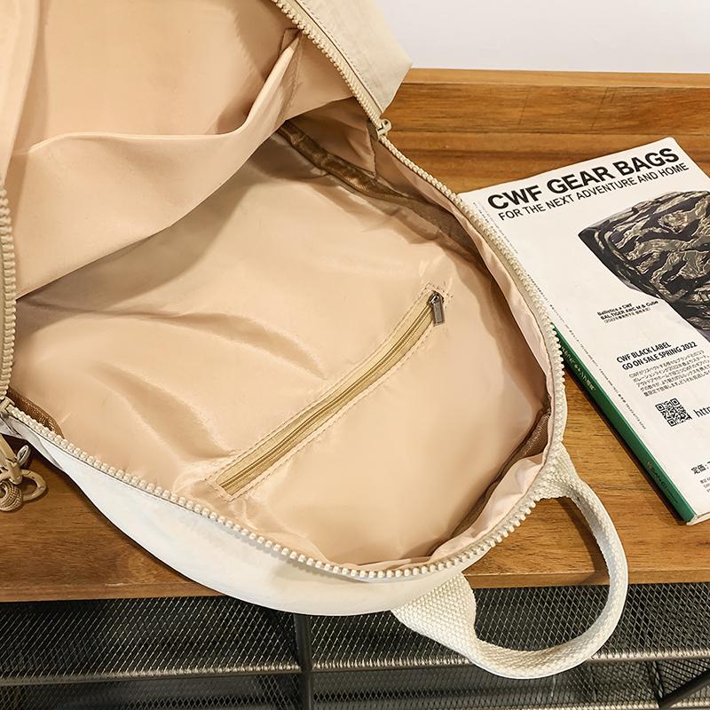 Školní batoh ve stylu college Dámský jednobarevný velkokapacitní batoh na dojíždění Pánský lehký batoh