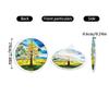 2D Acrylic Puzzle Suncatcher Window Hanging Decor Stained Glass Style Tree Design Round Ornament for Home Office Indoor Outdoor Use