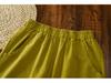 Damen Retro Ramie Baumwolle Leinen Yoga Laternenhose - Sandgewaschen, Zen Meditation Stil