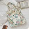 3 Sommer Leinen Blume Spitze Umhängetasche Damen klein frisch Westentasche Handtasche Schulter Spleiß Stofftasche
