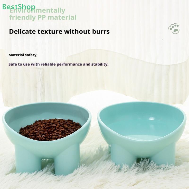 High Foot Tilted Pet Bowl Neck Protector Cat Bowl Anti-dumping Pet Feeding Supplies