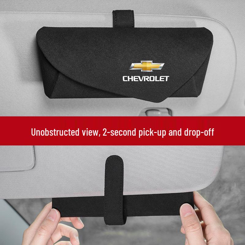 Chevrolet Car Glasses Case: Cruze Malibu XL Sun Visor Multifunctional Storage & Sunglasses Clip