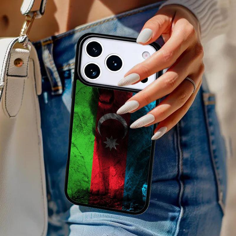Azerbaijan Flag Soft Phone Case For iPhone 17 Air 14 15 13 12 Max Cover For Apple 14 15 16 16e 11 Pro Max Plus Coque