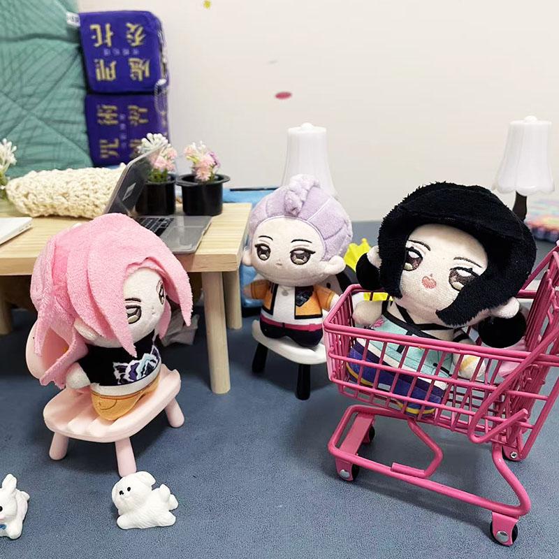Stuffed KPop Demon Hunters Peripheral 10cm Cotton Dolls HUNTR/X Rumi Mira Zoey Cute And Charming Animation Plush Pendant Playthings designed for Fans