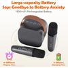 Mini Karaoke Machine for Kids Adults,Portable Bluetooth Karaoke Speaker for Adults Kids with 2 Microphones for 6 7 8 9 10 11 12 Years Old Girls Boys