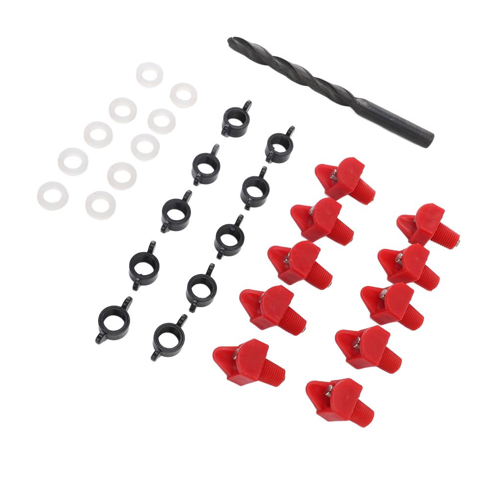 Horizontale Hühner-Tränkenippel Kunststoff Automatische Geflügeltränke-Set für Rohr Eimer