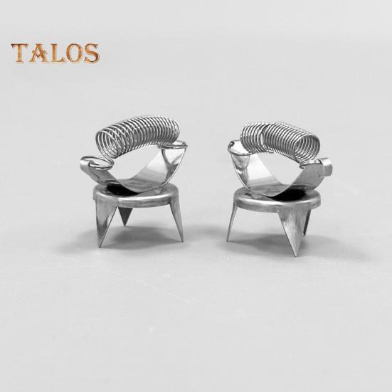 2-teiliger Glasur-Dip-Clip, Edelstahl, ergonomischer Komfort, leicht zu reinigen, multifunktionales Werkzeug zum Auftragen von Glasurfarbe