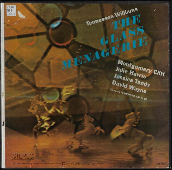 

LP Record TENNESSEE WILLIAMS MONTGOMERY CLI The Glass Menagerie TRS301 Caedmon Records US Soundtracks Musicals Used
