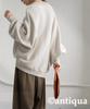 Antiqua Cotton Dolman Knit One Size 01 Ecru Women's PN-00490