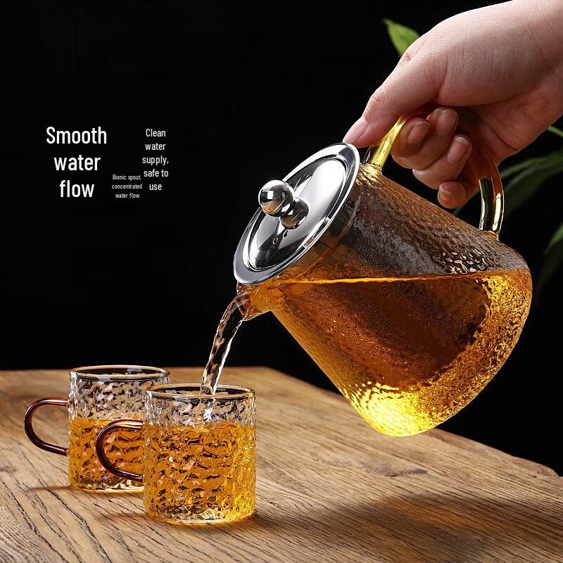MUTTI Hammered Glass Teapot Set