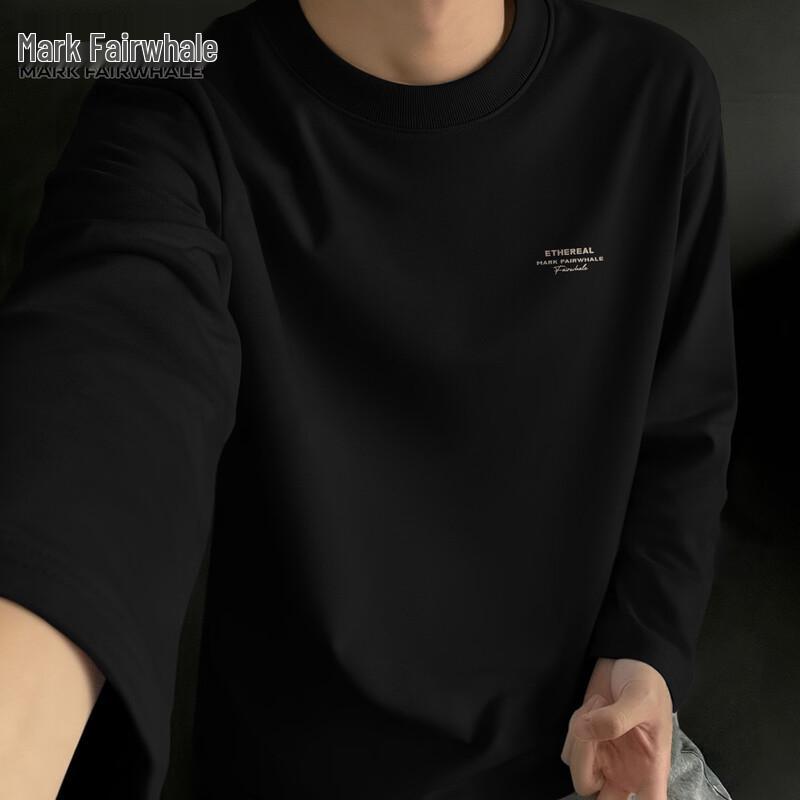 Mark Fairwhale Men's Pure Cotton Long Sleeve Crew Neck T-Shirt
