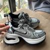 Plateau Dad Schuhe Damen Frühling neu Retro Fried Street Erhöhend Silber Zhao Ruth lässige Sneaker