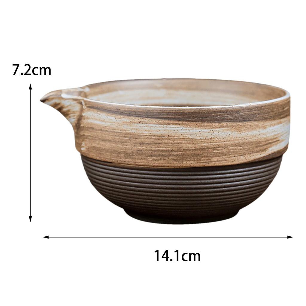 480ml Keramik Handgefertigte Grüntee-Tasse Handgefertigte Japanische Traditionelle Matcha-Schale DIY Teezubehör für Teeliebhaber