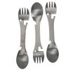 3Pcs Set Outdoor Multifunctional 5 in 1 Knife Spoon Fork Bottle Can Opener Utensil