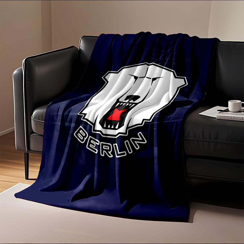 Berlin Polar Bear Logo Blanket print blanket soft and cozy perfect for the living room bed sofa or a nap,gift